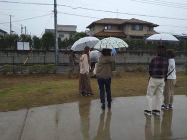 雨ですが、イベント委員会さんハロウィンの打ち合わせ、5丁目ごみステーション会議は実施しました。