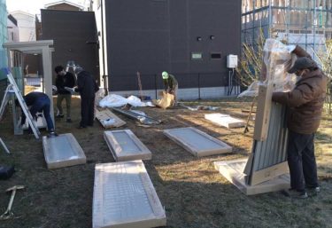 1号街区公園に防災倉庫を設置